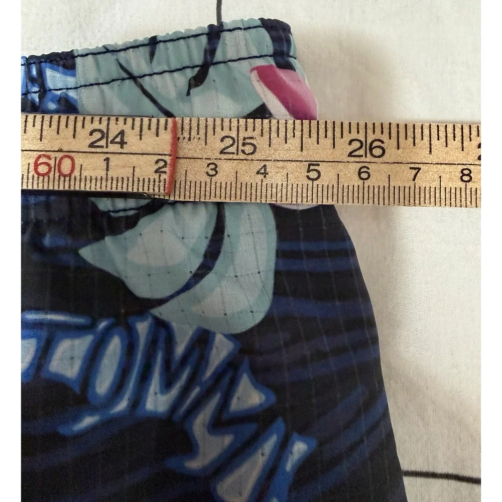Tommy Bahama Men's Baja Lei Floral Swim Trunks Sz 4XL Blue Stretch Comfort Cool